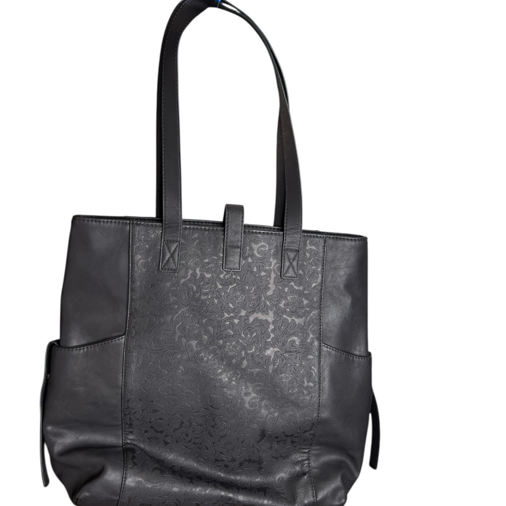 Chic Black Leather Tote Bag – NWT - Picture 3 of 7